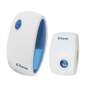 Беспроводной дверной звонок Feron E-376 бело-синий 36 мелодий (6208)