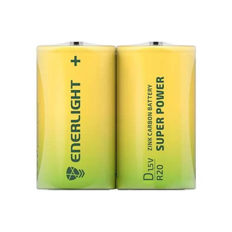 Батарейка D Super Power FOL 2 ENERLIGHT (2шт)