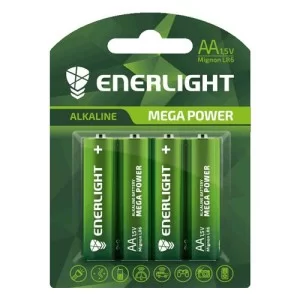 Батарейка пальчиковая AA MEGA POWER BLI 4 ENERLIGHT (4шт) 90060104