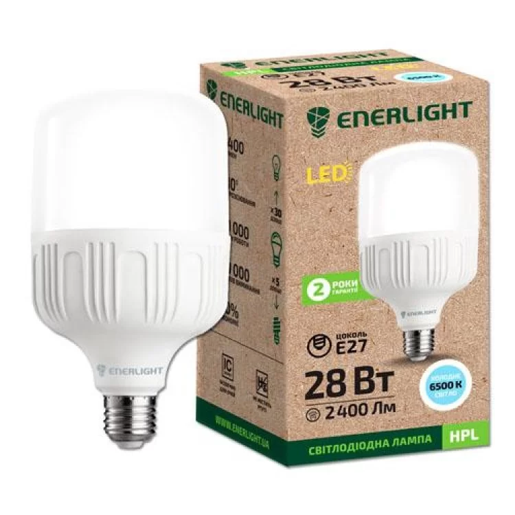 в продажу Лампа світлодіодна надпотужна HPL 28W E27 6500K ENERLIGHT - фото 3