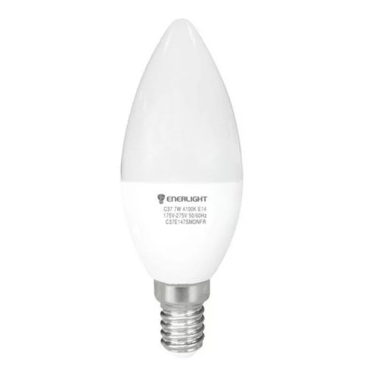 Лампа світлодіодна С37 7Вт 4100K E14 ENERLIGHT (C37E147SMDNFR)