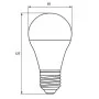 Лампа светодиодная ЕКО (D) A65 12W E27 3000K EUROLAMP (LED-A65-12274(E))