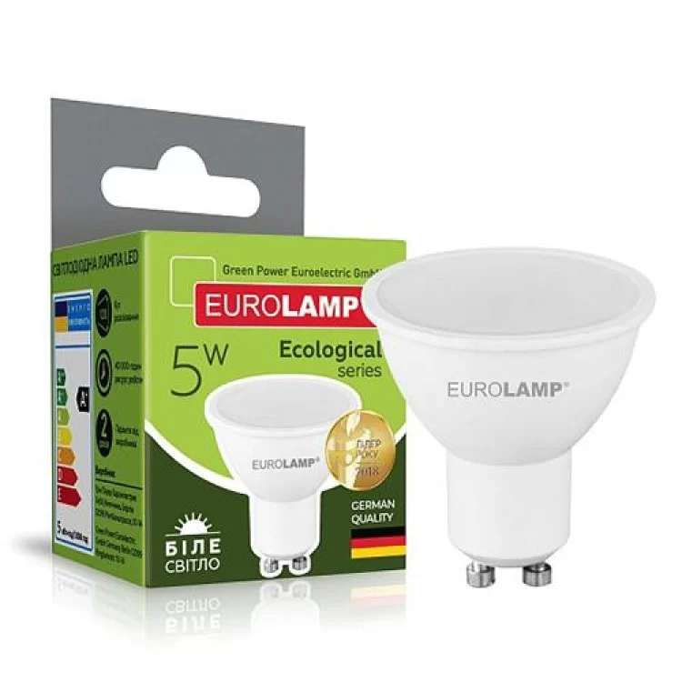 в продаже Лампа светодиодная EUROLAMP LED MR16 5W GU10 4000K (LED-SMD-05104(D)) - фото 3