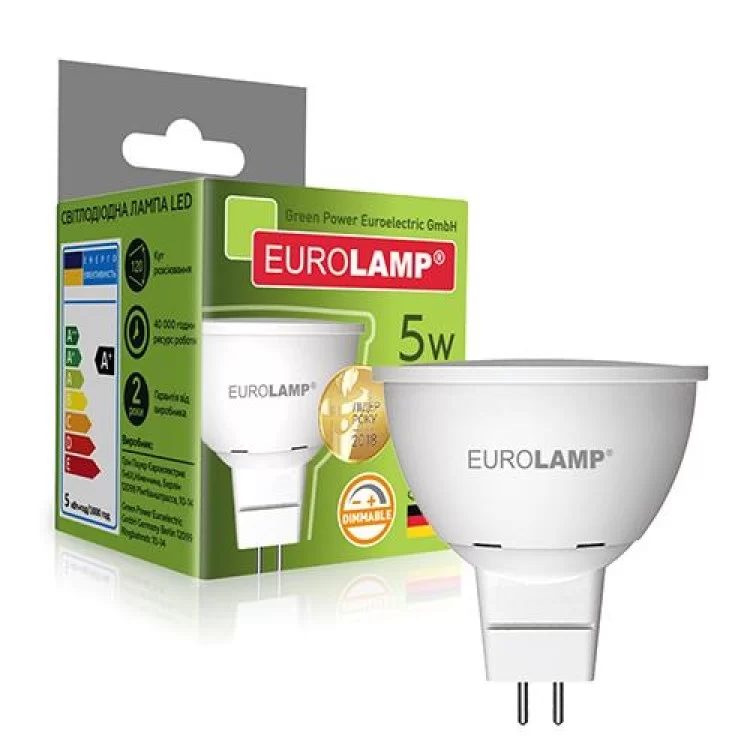 в продаже Светодиодная лампа EUROLAMP LED MR16 5W dimm GU5.3 4000K (LED-SMD-05534(dim)) - фото 3