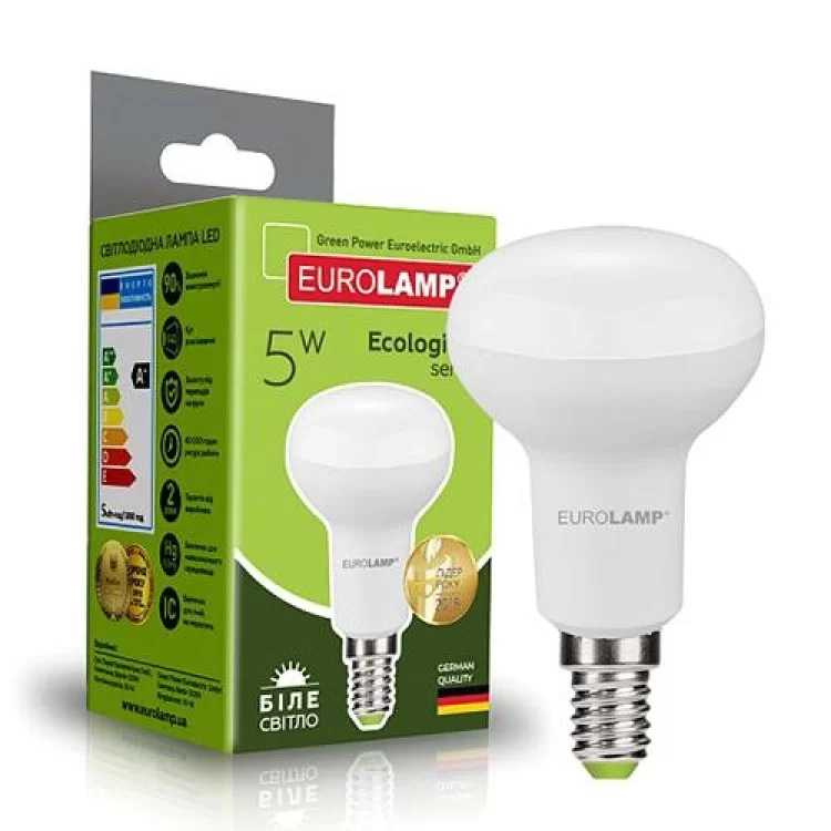 в продажу Лампа світлодіодна eko (d) r39 5w e14, 4000k Eurolamp - фото 3