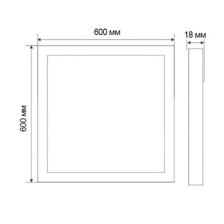 LED Panel (квадрат, універсал) 36W 3000Lm 6500K LM1052 Lemanso ціна 1грн - фотографія 2