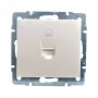 Розетка компьютерная жемчужно-белый перламутр RAIN Lezard 703-3088-139