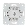 Выключатель проходной с подсветкой жемчужно-белый перламутр RAIN Lezard 703-3088-114