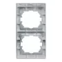 Рамка 2-на вертикальна темно-сірий металік DERIY Lezard 702-2900-152