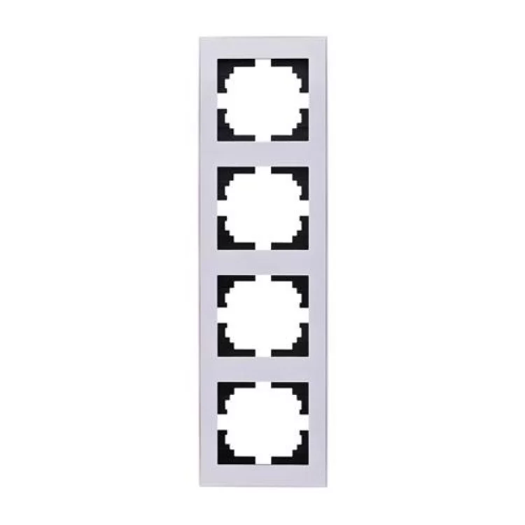 703-0202-154 RAIN Рамка 4-а вертикальна біла з боковою вставкою (703-0202-154)