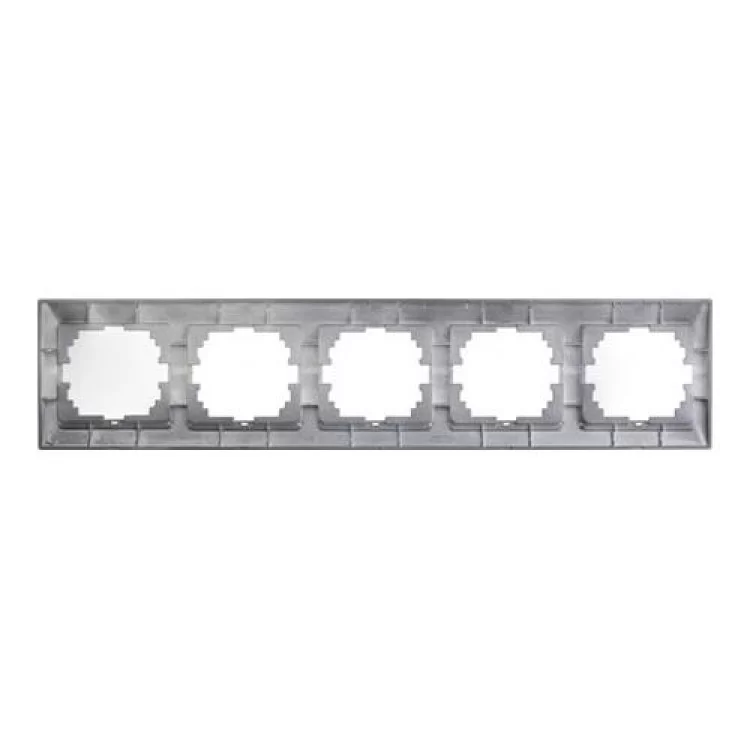 Рамка 5-на горизонтальна темно-сірий металік DERIY Lezard ціна 106грн - фотографія 2