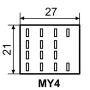 Реле электромагнитное промежуточное МY4 (DC 110 V) АскоУкрем (A0090010022)
