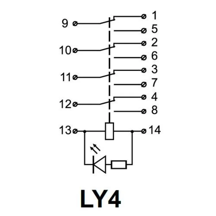 в продаже Реле электромагнитное промежуточное LY4 (AC24) АскоУкрем - фото 3