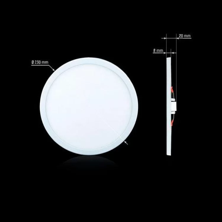 в продажу Світильник світлодіодний Biom CL-R22-5 22Вт круглий 5000К - фото 3