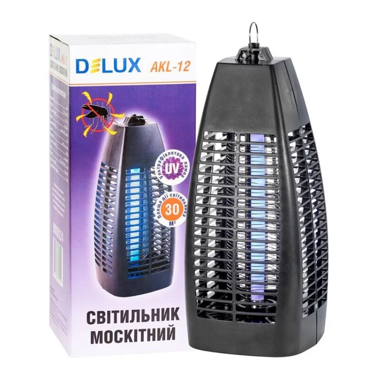 в продажу Москітний світильник для знищення комах DELUX 1х6Вт 30м2 AKL-12 (90008224) - фото 3