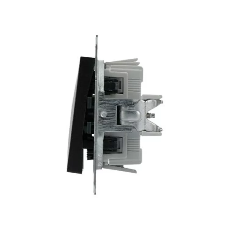 2-клавішний вимикач Schneider Asfora прохідний Антрацит (EPH0600171) ціна 346грн - фотографія 2