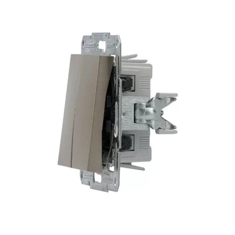 2-клавішний вимикач Schneider Asfora Бронза (EPH0300169) ціна 177грн - фотографія 2