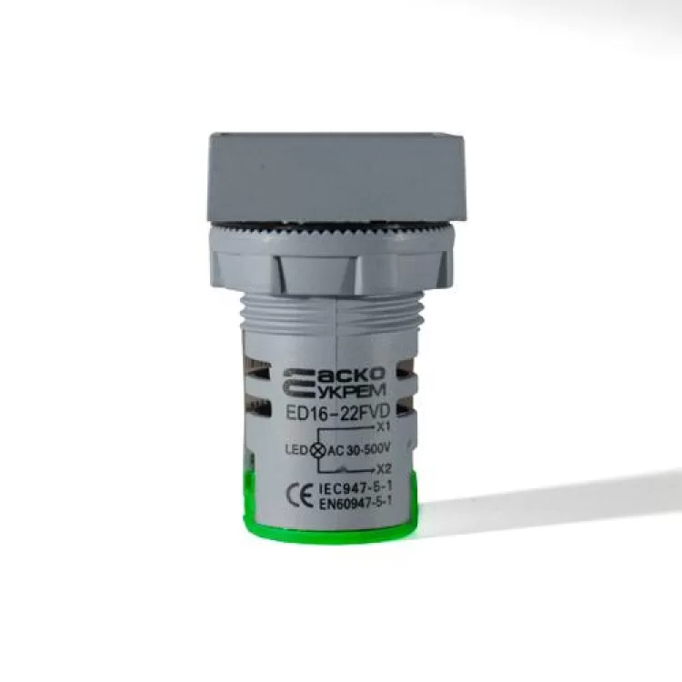 Вольтметр цифровий ED16-22 FVD зелений 12-500 В АскоУкрем ціна 68грн - фотографія 2