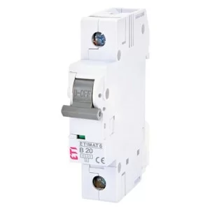 Автоматичний вимикач ETIMAT 6 1p B 20A ETI