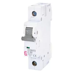 Автоматичний вимикач ETIMAT 6 1p C 50A ETI