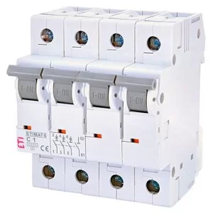 Автоматичний вимикач ETIMAT 6 3p+N C 1A ETI
