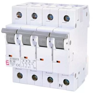 Автоматичний вимикач ETIMAT 6 3p+N B 16A ETI