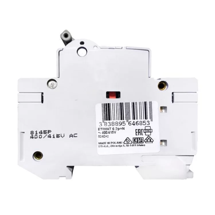Автоматичний вимикач ETIMAT6 3p+N C20A ETI ціна 754грн - фотографія 2