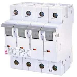 Автоматичний вимикач ETIMAT 6 3p+N C 40A ETI