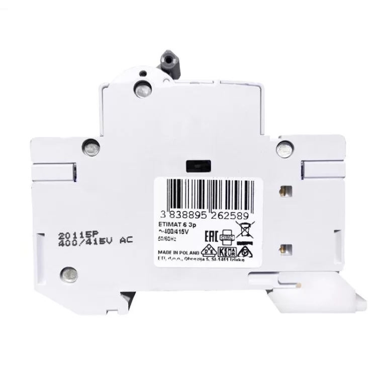 Автоматичний вимикач ETIMAT 6 3p C 0,5A ETI ціна 979грн - фотографія 2