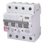 Дифференциальный автоматический выключатель KZS-4M 3p+N C 20/0,03 тип AC (6kA) ETI
