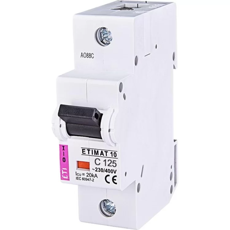 Автоматичний вимикач ETIMAT10 1p С 125A ETI