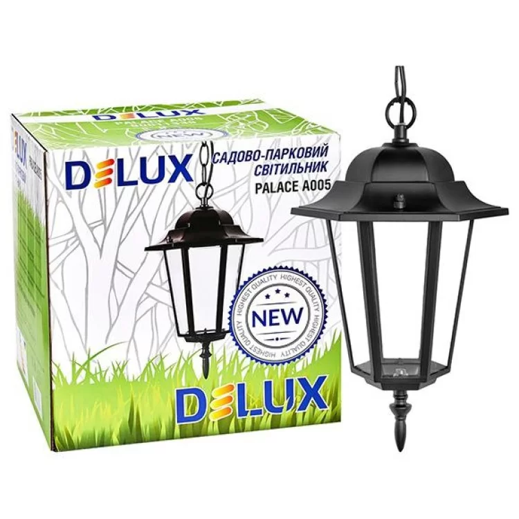 Светильник садово-парковый PALACE A005 черный Delux цена 459грн - фотография 2
