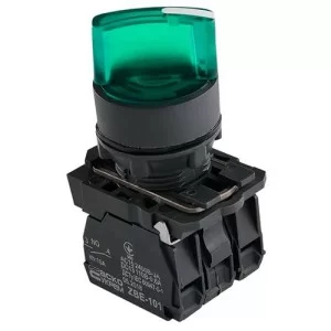 Кнопка TB5-AK123M5 зеленая поворотная 2-х поз. с подсветкой Аско Укрем (A0140010165)