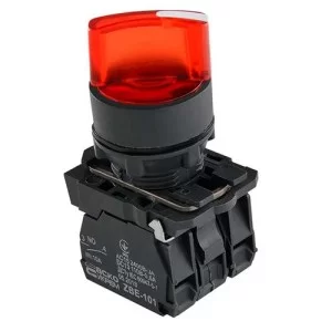 Кнопка TB5-AK124M5 красная поворотная 2-х поз. с подсветкой Аско Укрем (A0140010166)