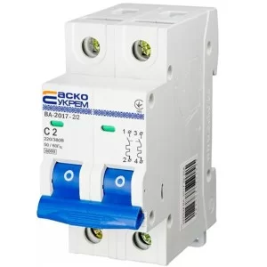 Автоматичний вимикач АСКО-УКРЕМ ВА-2017 2p 2A C (A0010170034)