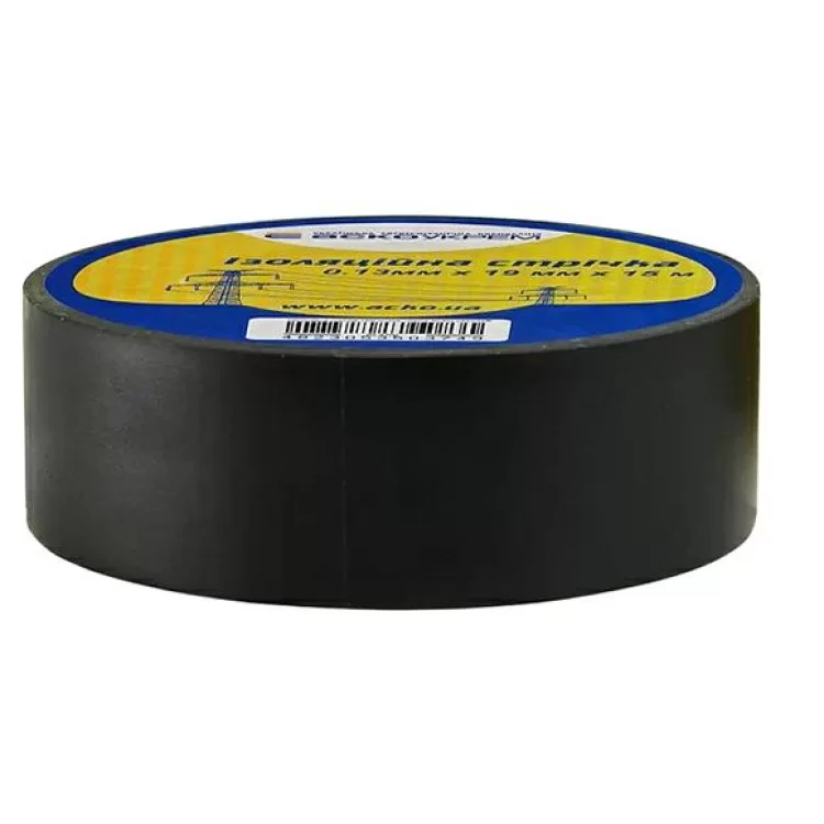 Изоляционная лента 0,13ммх19мм / 15м Черная АскоУкрем (A0150020031) цена 32грн - фотография 2