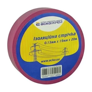 Изоляционная лента 0,13ммх19мм / 20м Фиолетовая АскоУкрем (A0150020048)