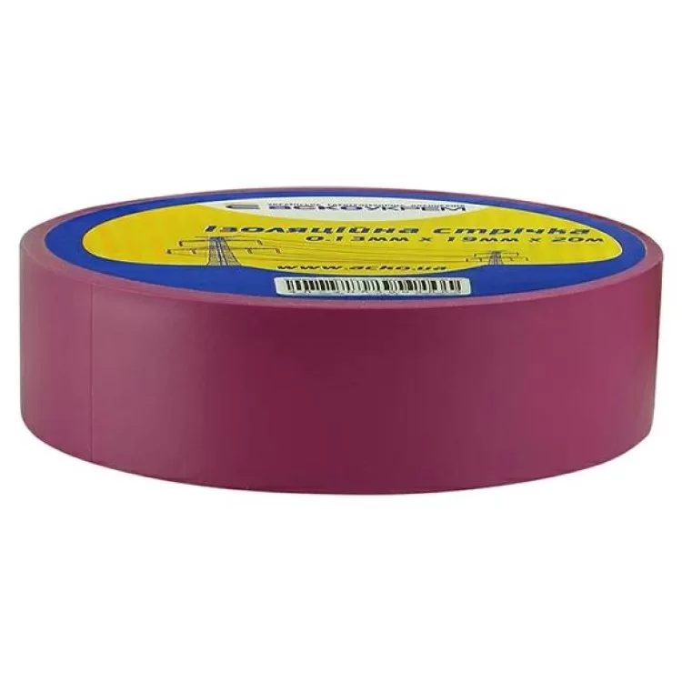 Изоляционная лента 0,13ммх19мм / 20м Фиолетовая АскоУкрем (A0150020048) цена 38грн - фотография 2