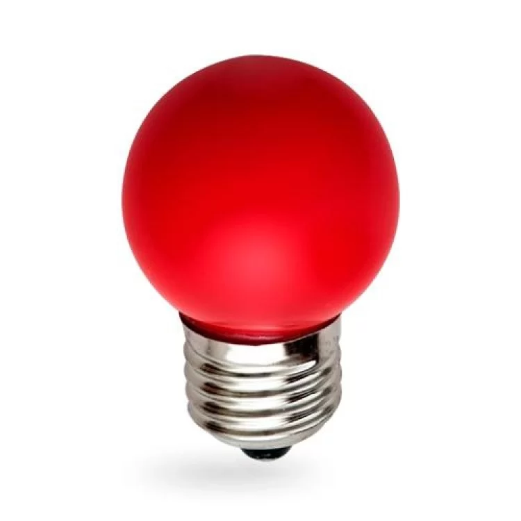Лампа світлодіодна G45 1W E27 червона 001-017-0001 Rainbow Horoz