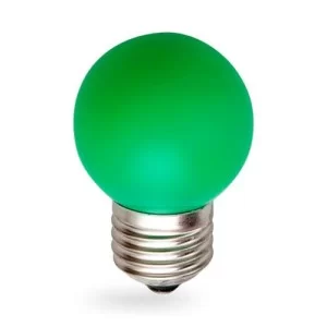 Лампа светодиодная G45 1W E27 зеленая 001-017-0001 Rainbow Horoz