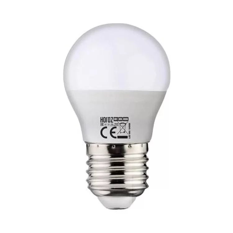 Лампа светодиодная G45 Е27 6W 220V 6400K Horoz 001-005-0006-1