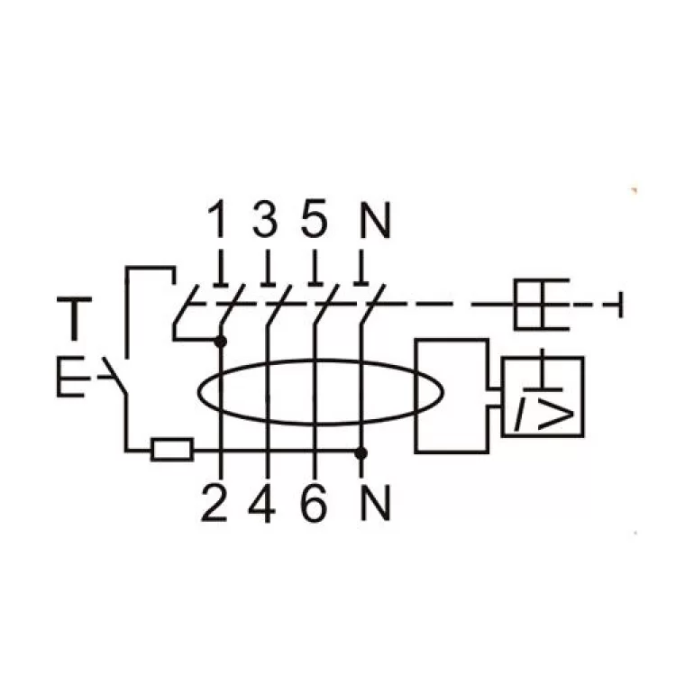 Диференційне реле (ПЗВ) EFI-4 4п 100А 100мА ETI (2062153) відгуки - зображення 5