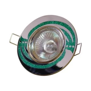 Светильник точечный 639A CH/GR MR16 зеленый АскоУкрем