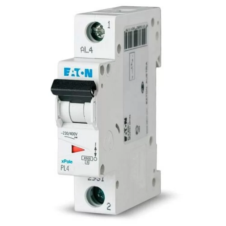Автоматический выключатель PL4-C10/1 10А 1п. Eaton