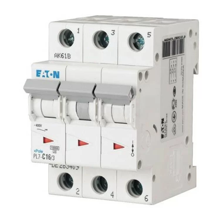 Автоматический выключатель PL7-C1/3 3п 1А. Eaton