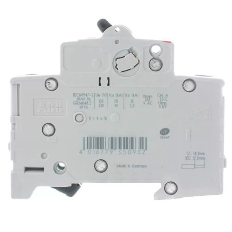 Автоматичний вимикач SН202-В20/2 20А 2п. ABB ціна 494грн - фотографія 2