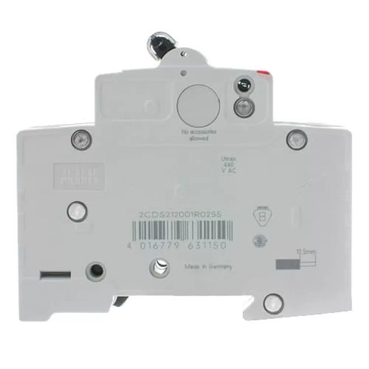 Автоматический выключатель SН202-В25/2 25А 2п. ABB цена 403грн - фотография 2