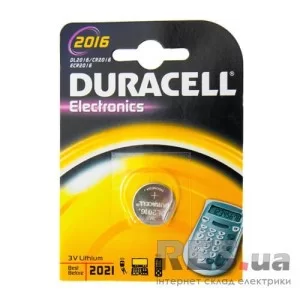 Батарейка літієва DL2016 3В Duracell