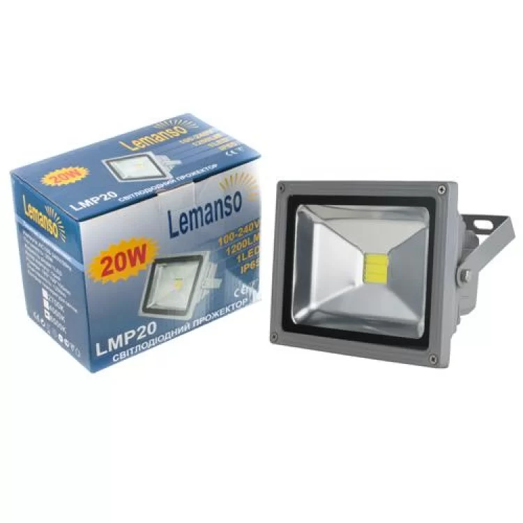 Прожектор LED 20Вт 6500K IP65 LMP20 Lemanso цена 1грн - фотография 2