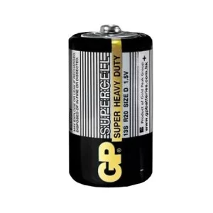 Батарейка сольова D, R20 1,5В Supercell GP